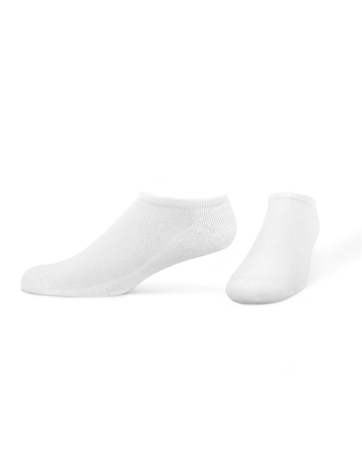Two white socks on a white background