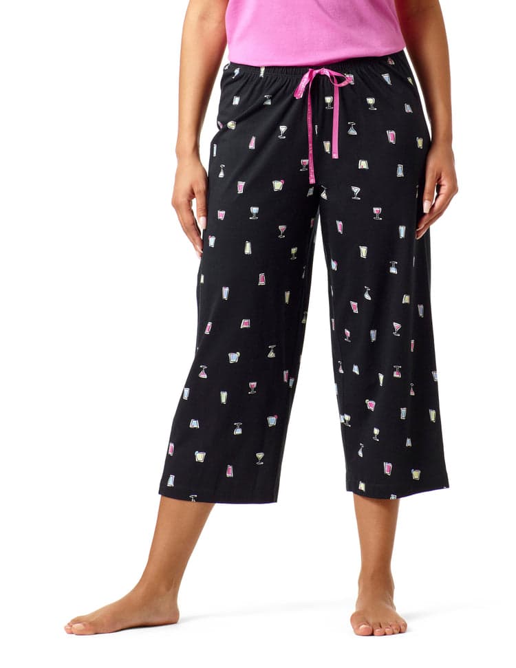 Knit capri pajama bottoms sale