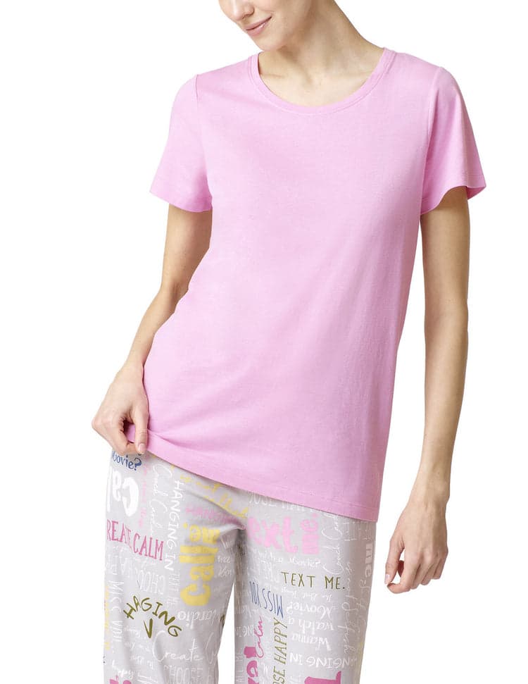 Short Sleeve Scoop Neck PJ Tee