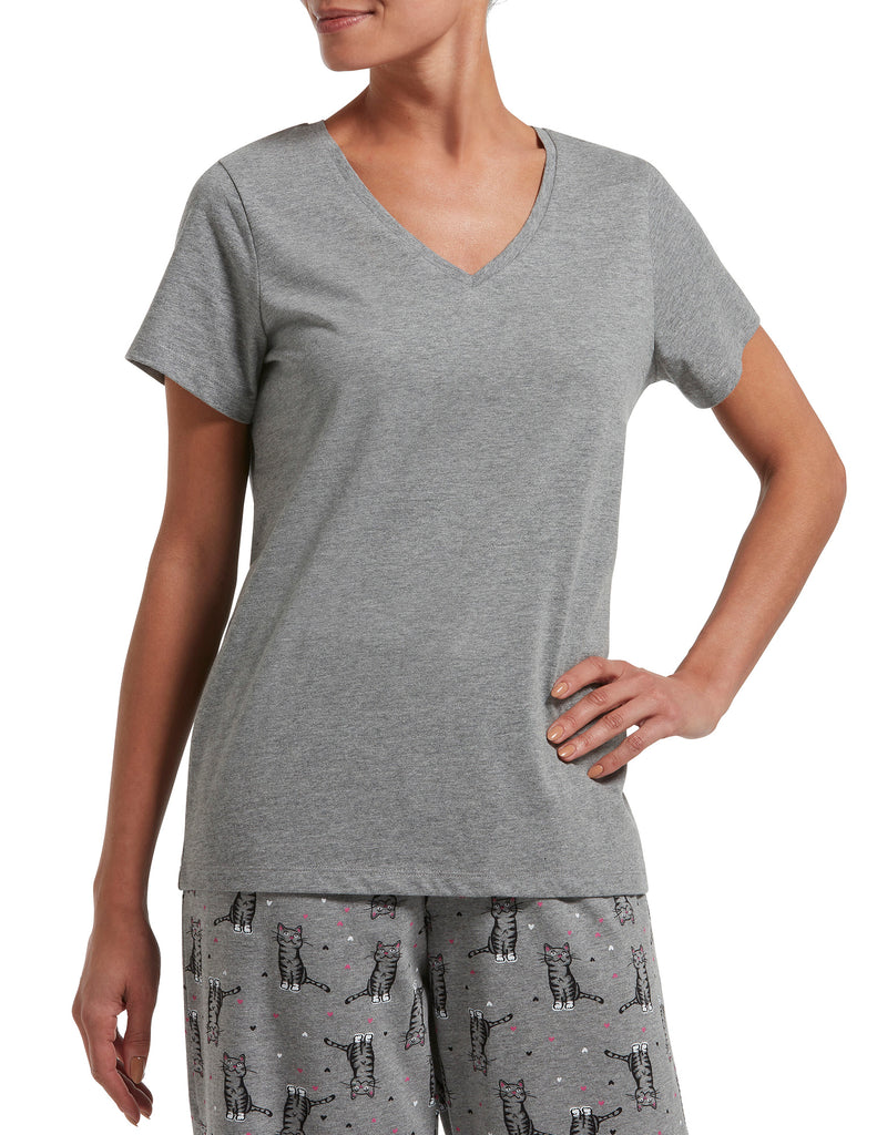 SleepWell V-Neck Short Sleeve Tee – HUE