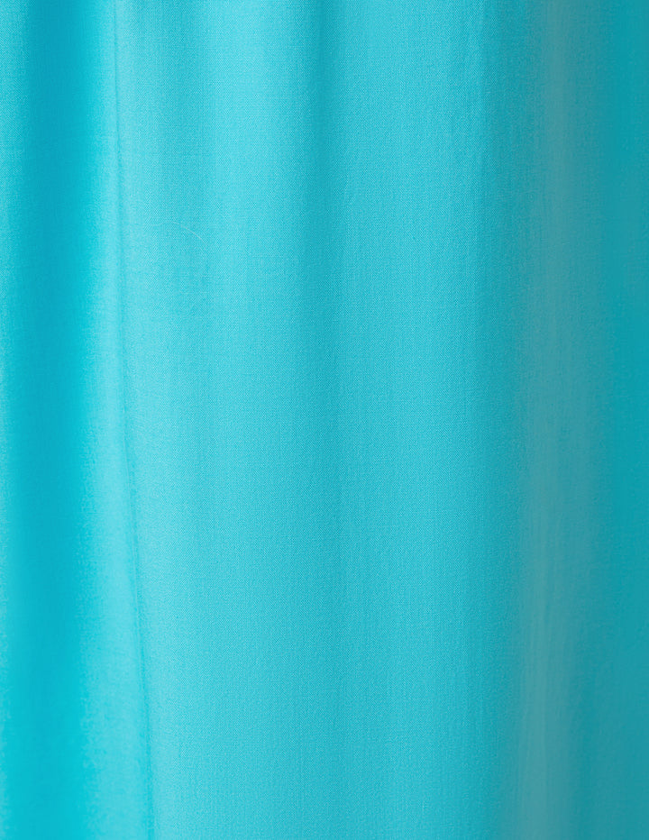 Close-up of a blue fabric with a soft texture