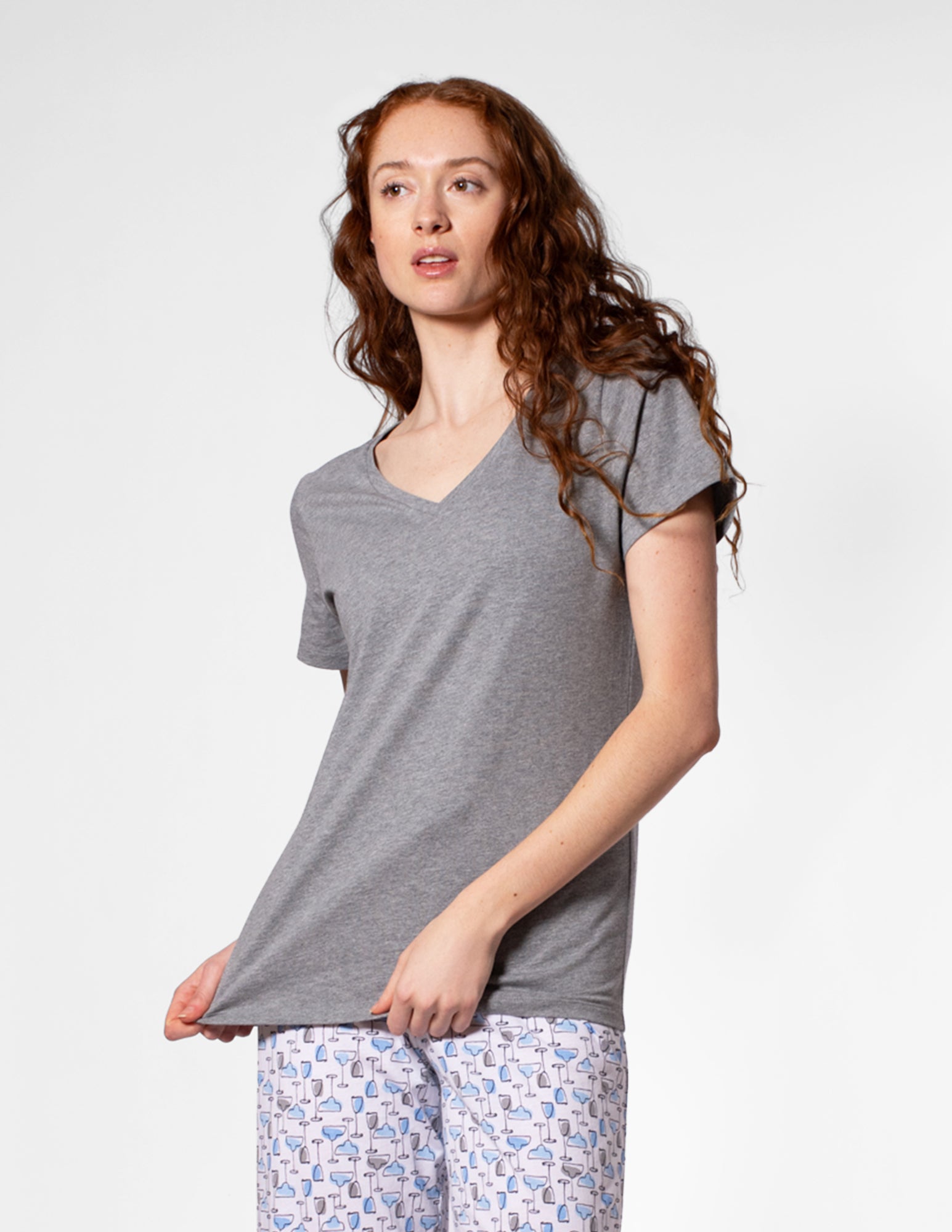 SleepWell V-Neck Short Sleeve Tee – HUE