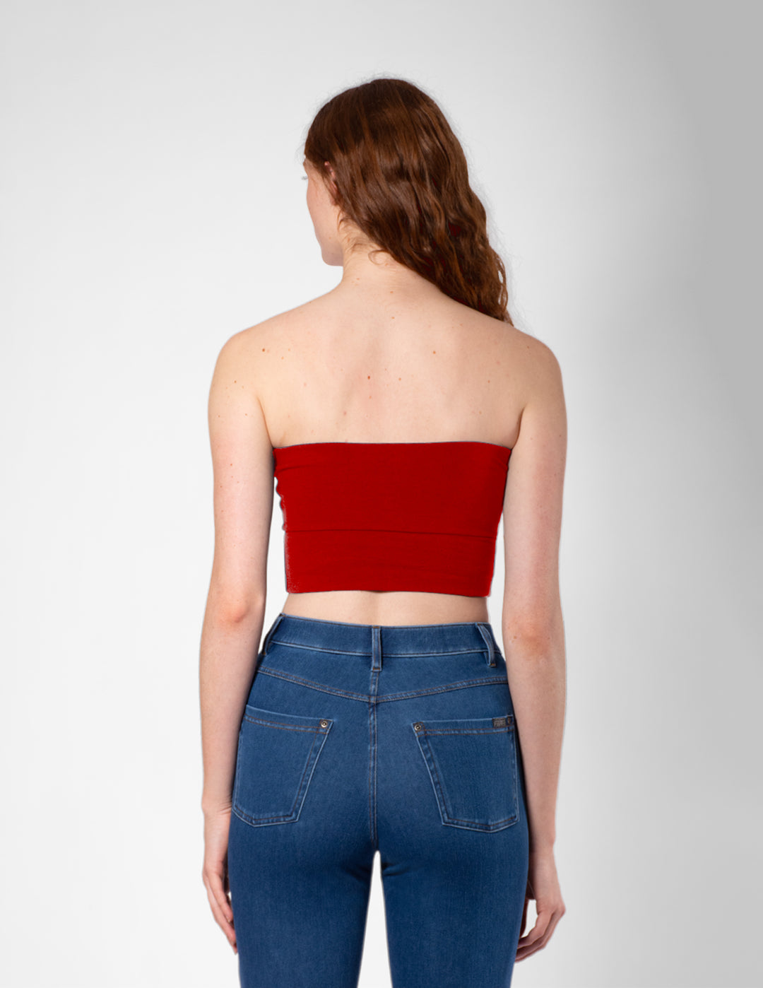 Ruched Blackout Cotton Midriff Bandeau