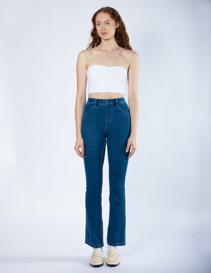 Ruched Blackout Cotton Midriff Bandeau