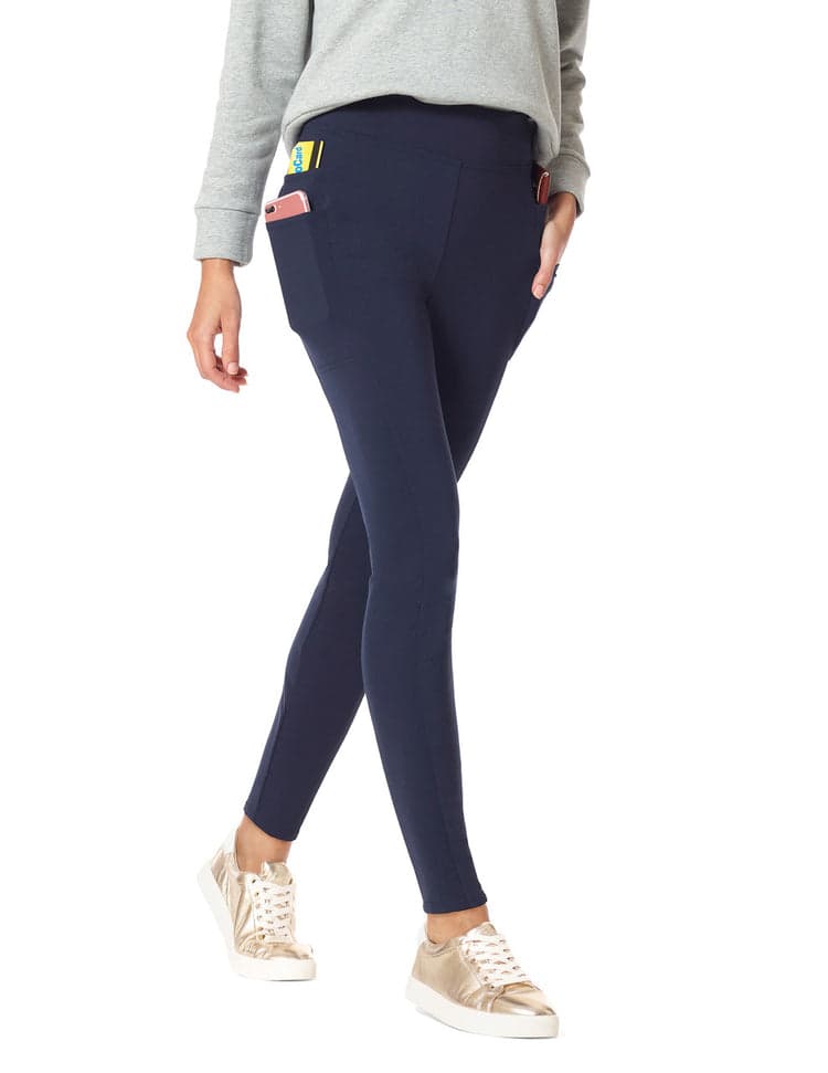 Navy treggings best sale