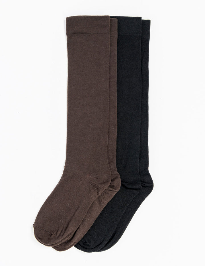 Modal Knee Sock 2 Pair Pack One Size