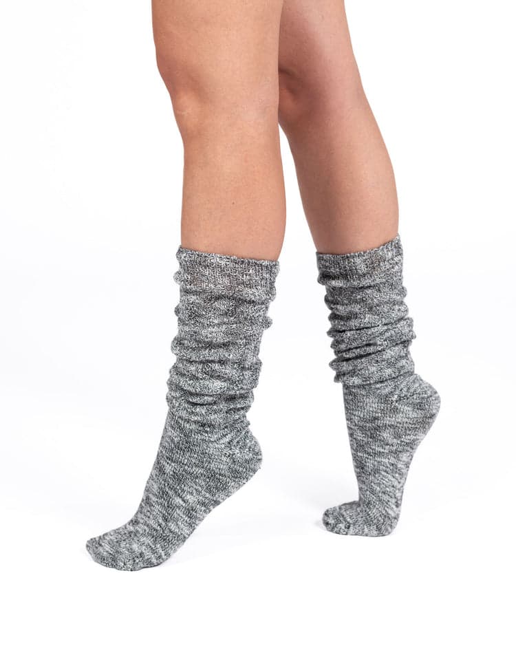 Marled Rib Over The Knee Slouch Sock | HUE