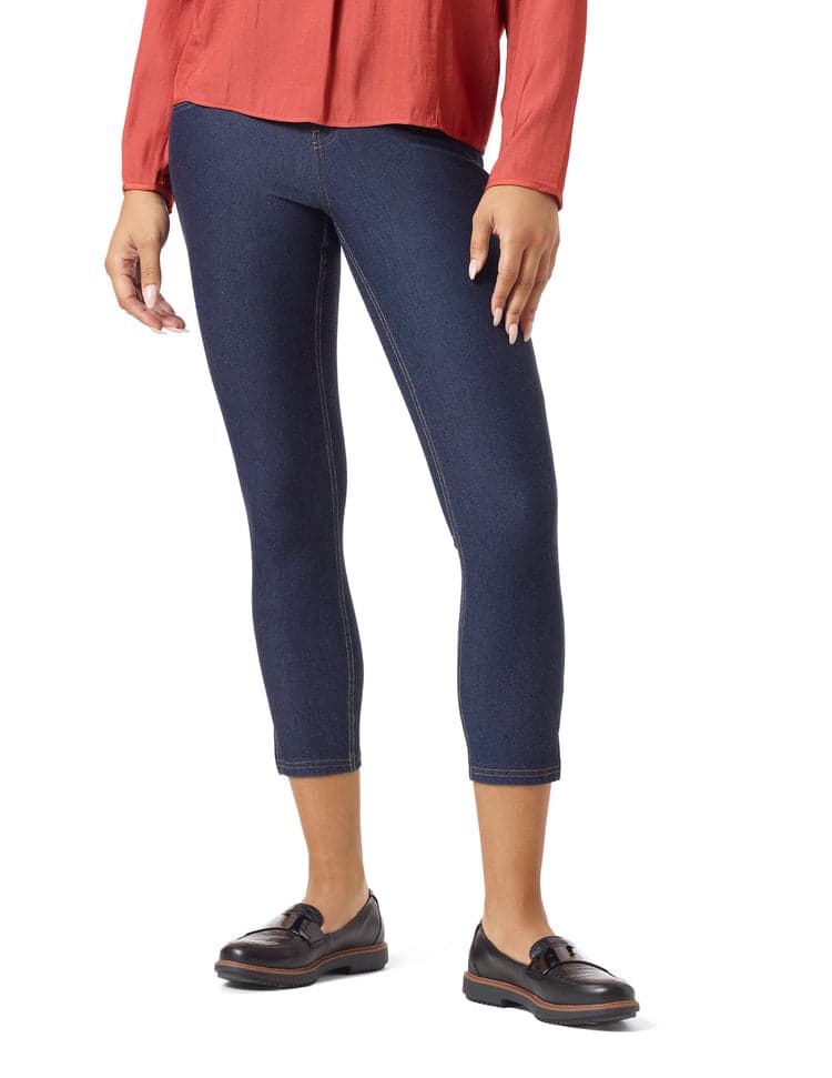 Essential Denim Mid-Rise Capri