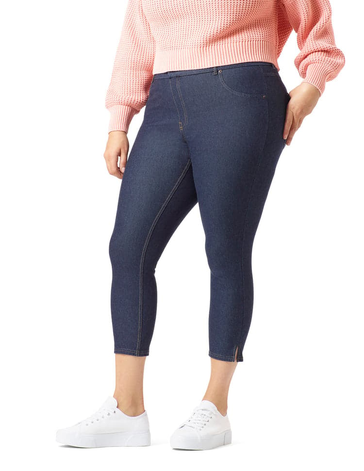 Essential Denim Mid-Rise Capri