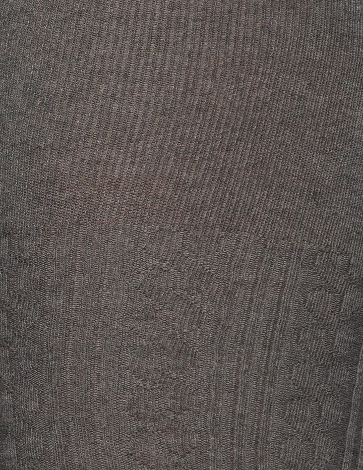 A close-up of a grey textured fabric