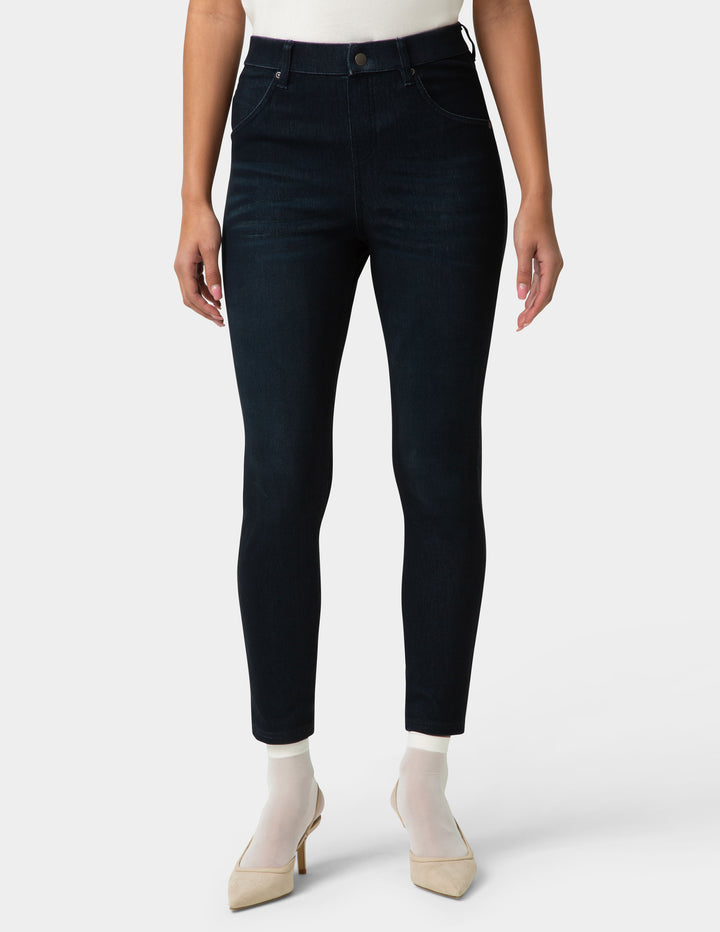 Person wearing pair of ivory socks with heels