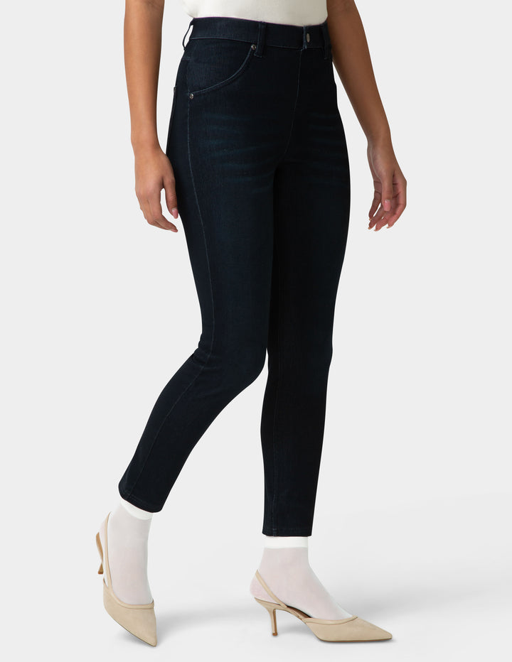 Person wearing pair of sheer ivory socks with heels