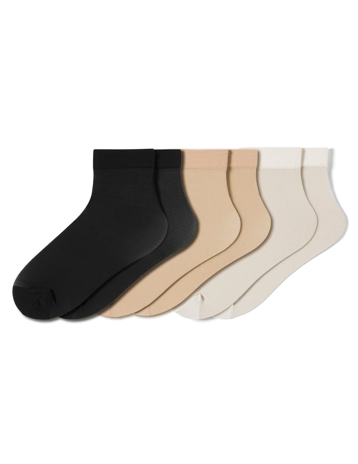Sheer Anklet 3 Pair Pack