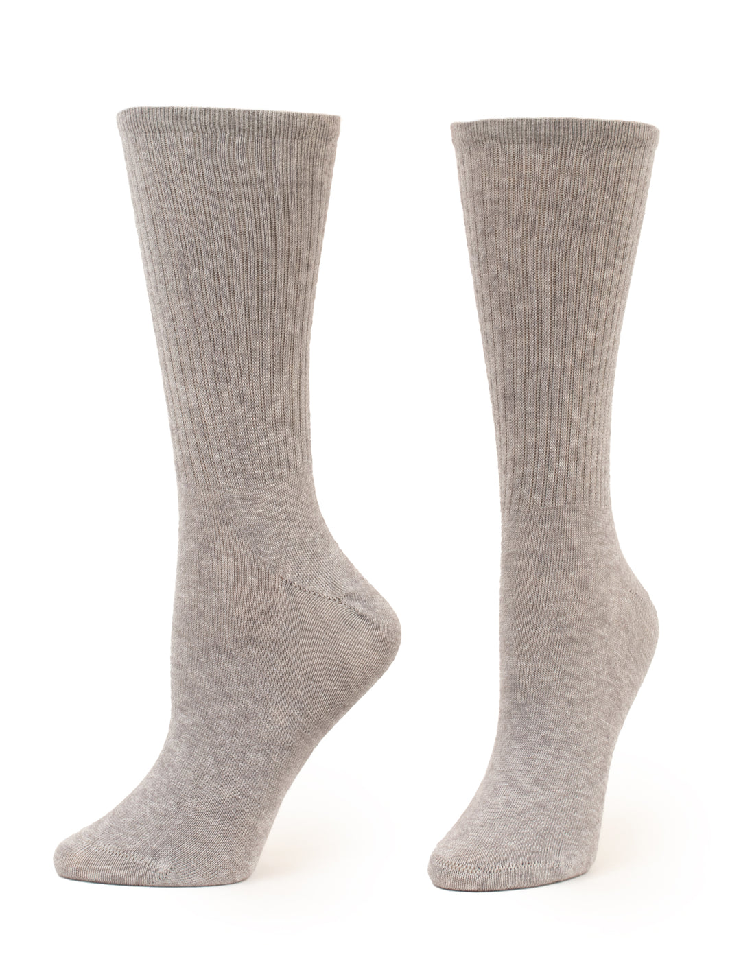 Must Have Crew in Oatmeal Heather on foot form