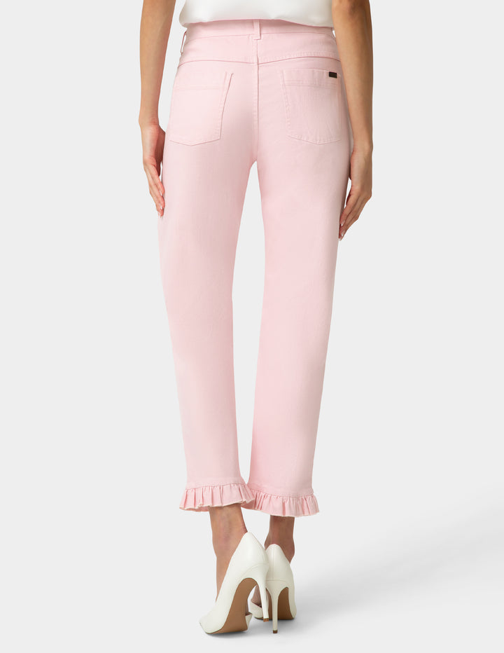 Ruffle Denim Skimmer