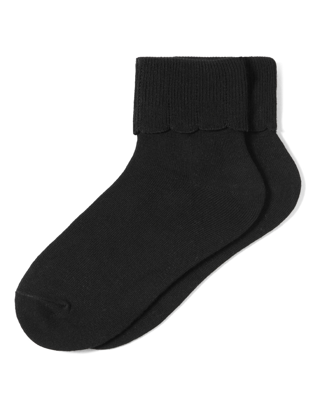 Black sock on a white background