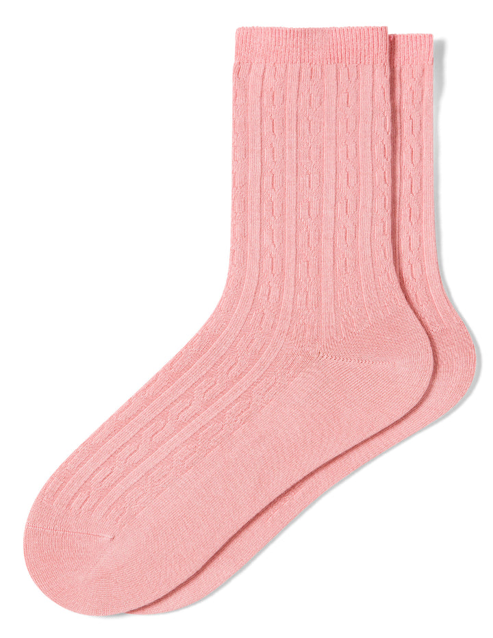 Pink sock on a white background