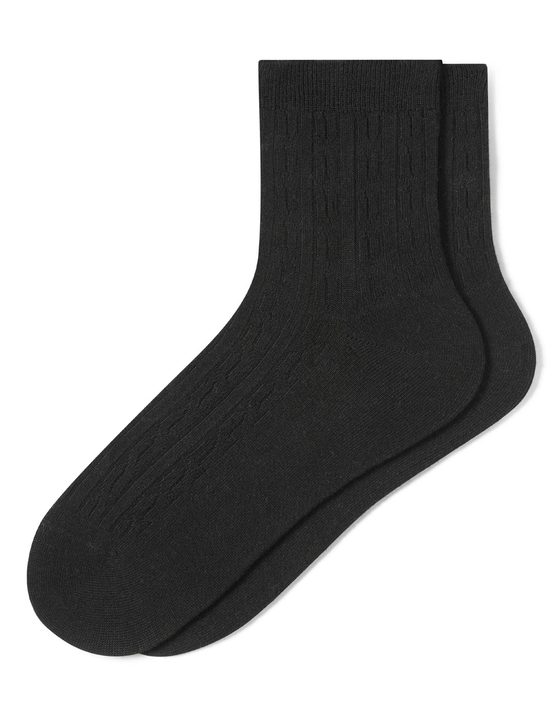 Black sock on a white background