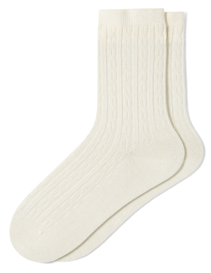 White sock on a white background