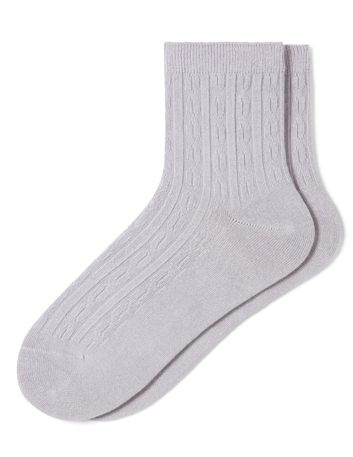 Lavender sock on a white background