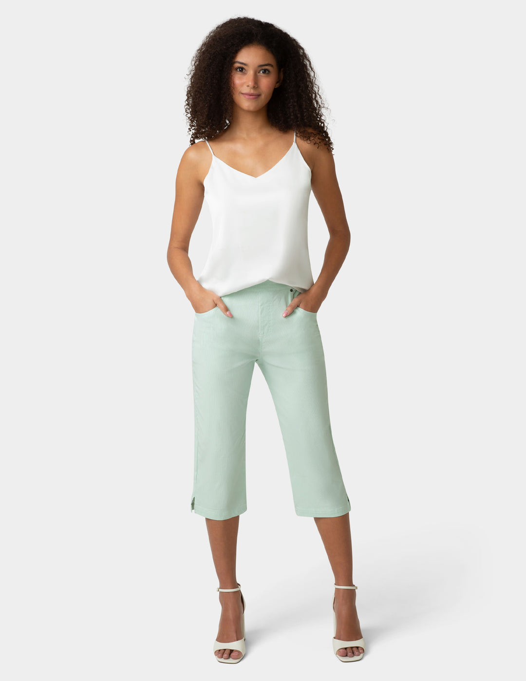 pedal pusher samthose Spring Stripe Pedal Pusher