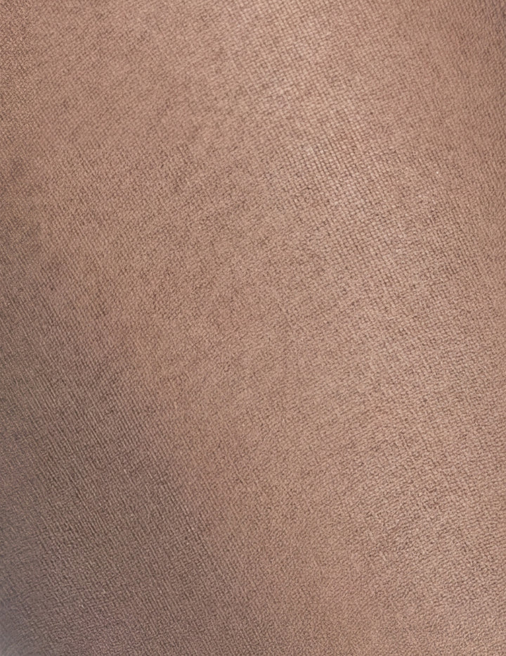 A close-up of a textured fabric in a pebble grey color.