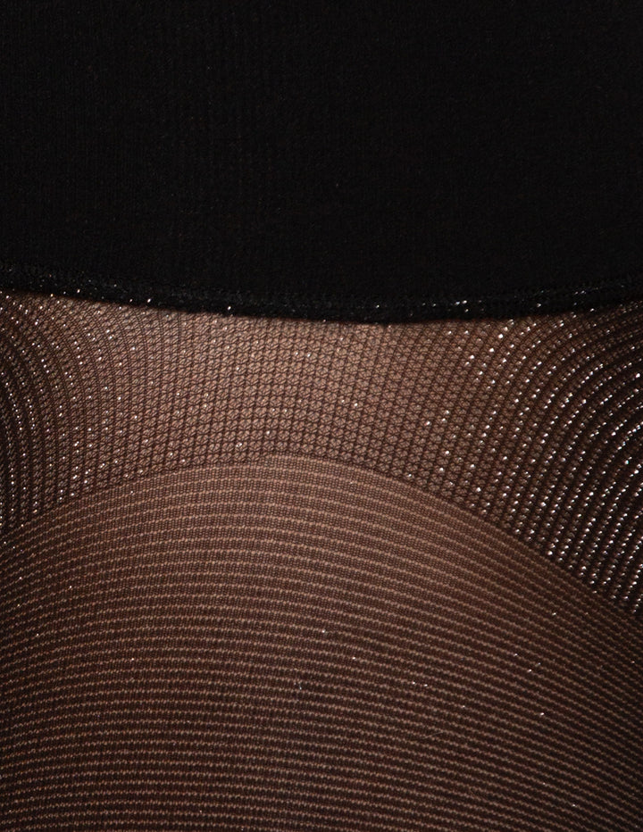 Black lurex fabric material.