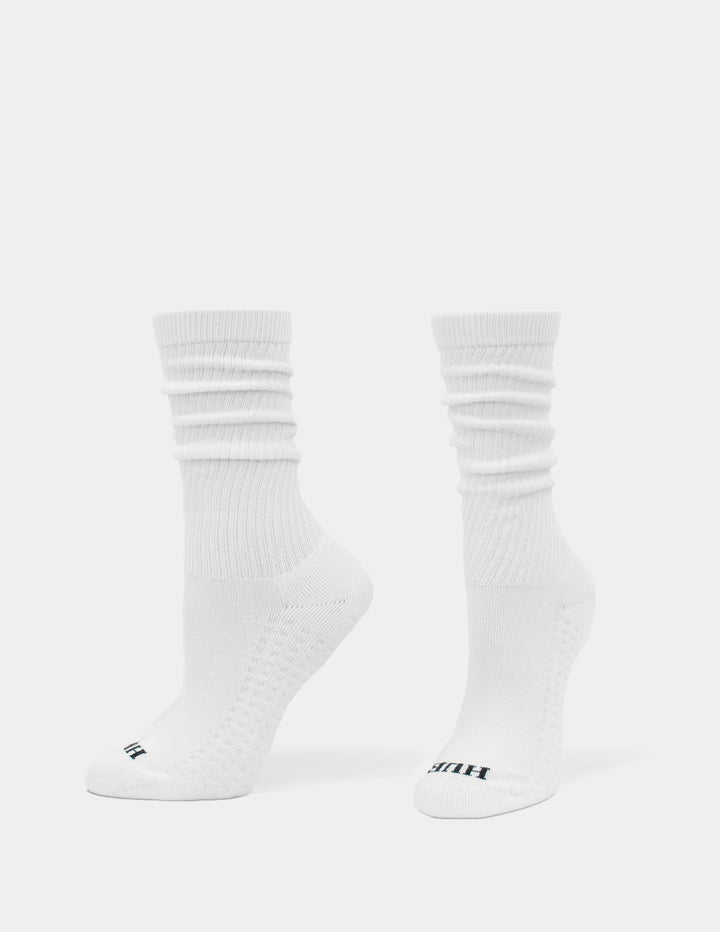 Air Cushion Sport Scrunch Crew Socks 2 Pair Pack