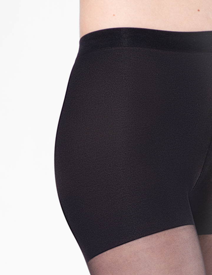 Black underwear on a white background