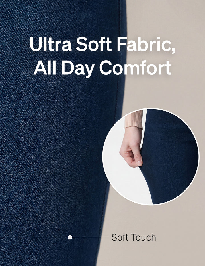 Hi-Rise Ultra Soft Denim Capri Legging