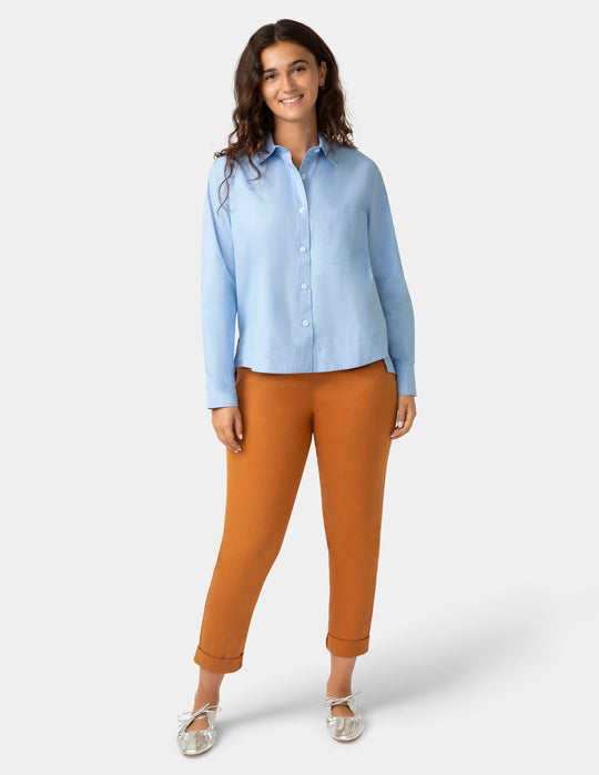 Petite Solid Poplin Perfect Shirt main image 0