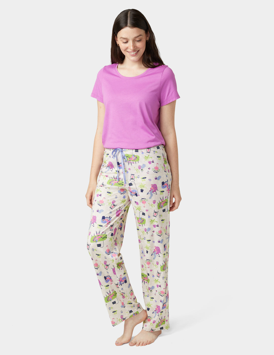 Lounging Flamingos PJ Pant