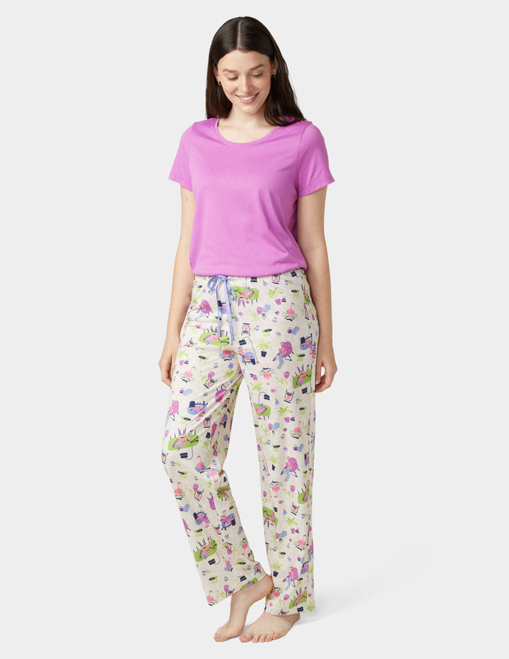 Lounging Flamingos PJ Pant