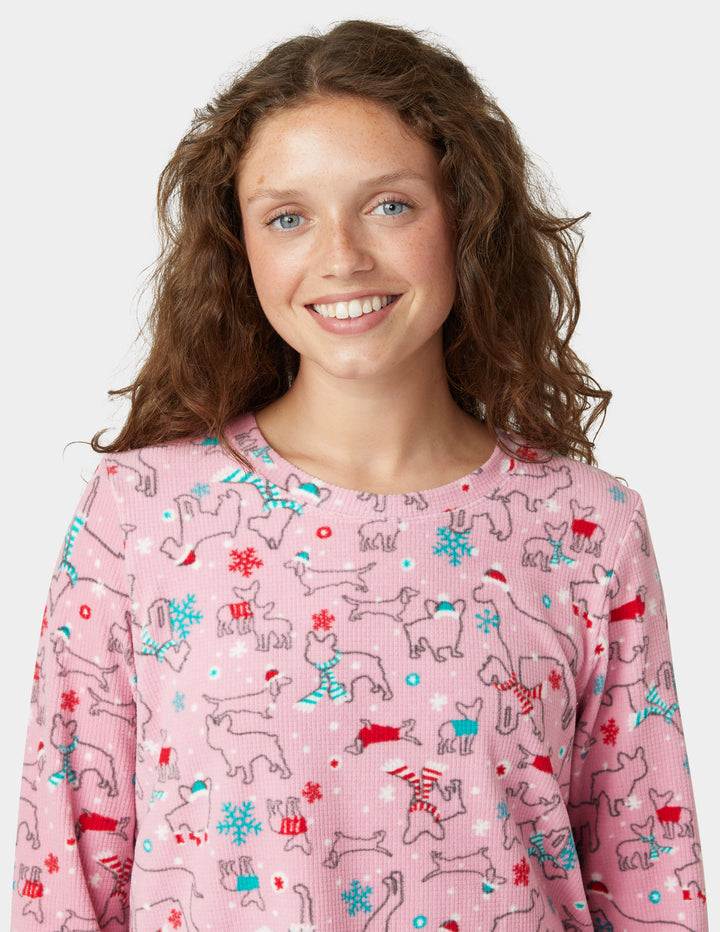 Waffle Fleece PJ Set