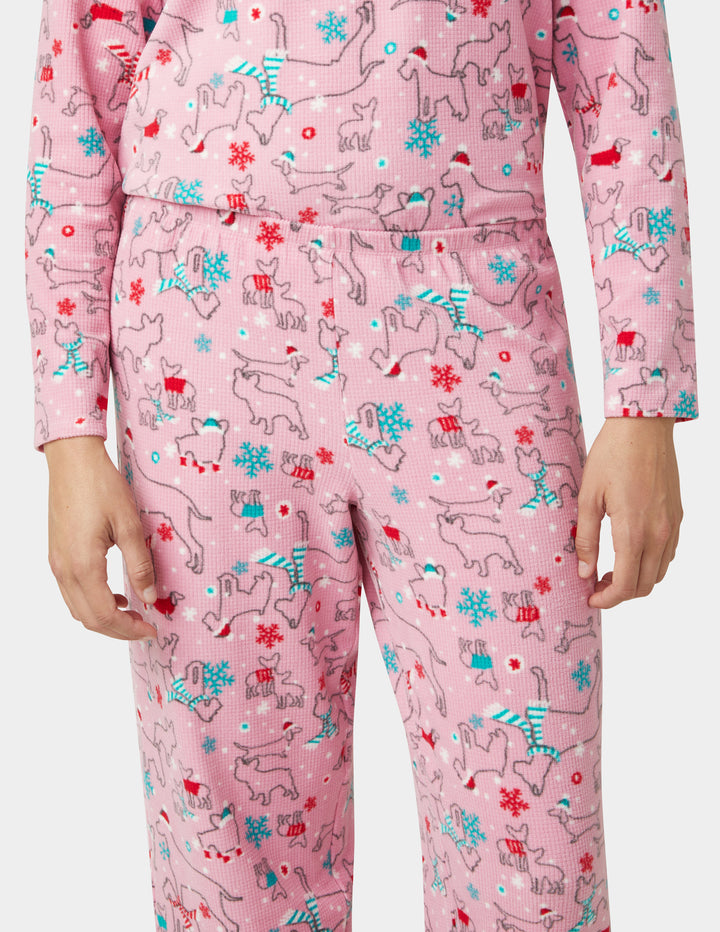 Waffle Fleece PJ Set