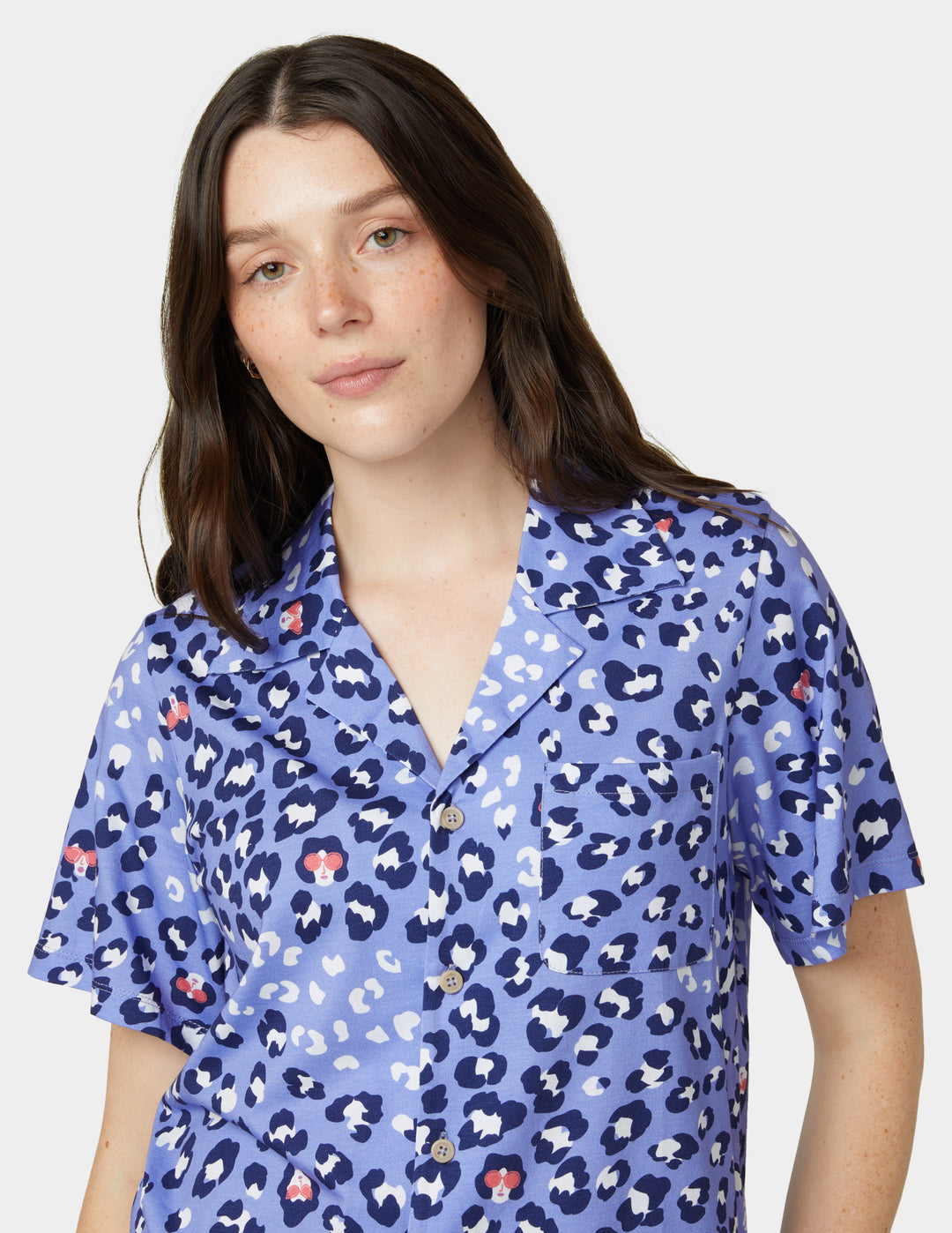 Short Sleeve Notch Collar PJ Set