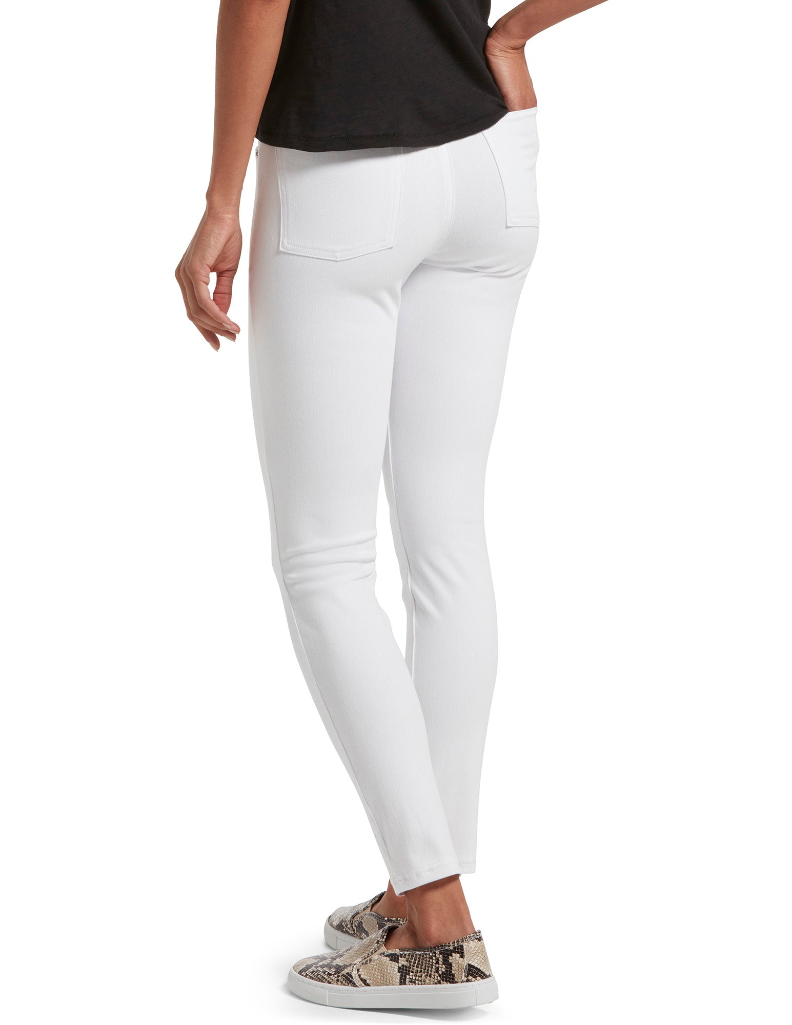 HUE Ultra Soft Denim High Waist Legging Pantalon Femme - Confort Et Style Taille Haute