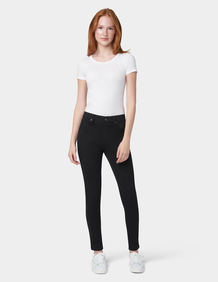 Hue denim leggings black best sale