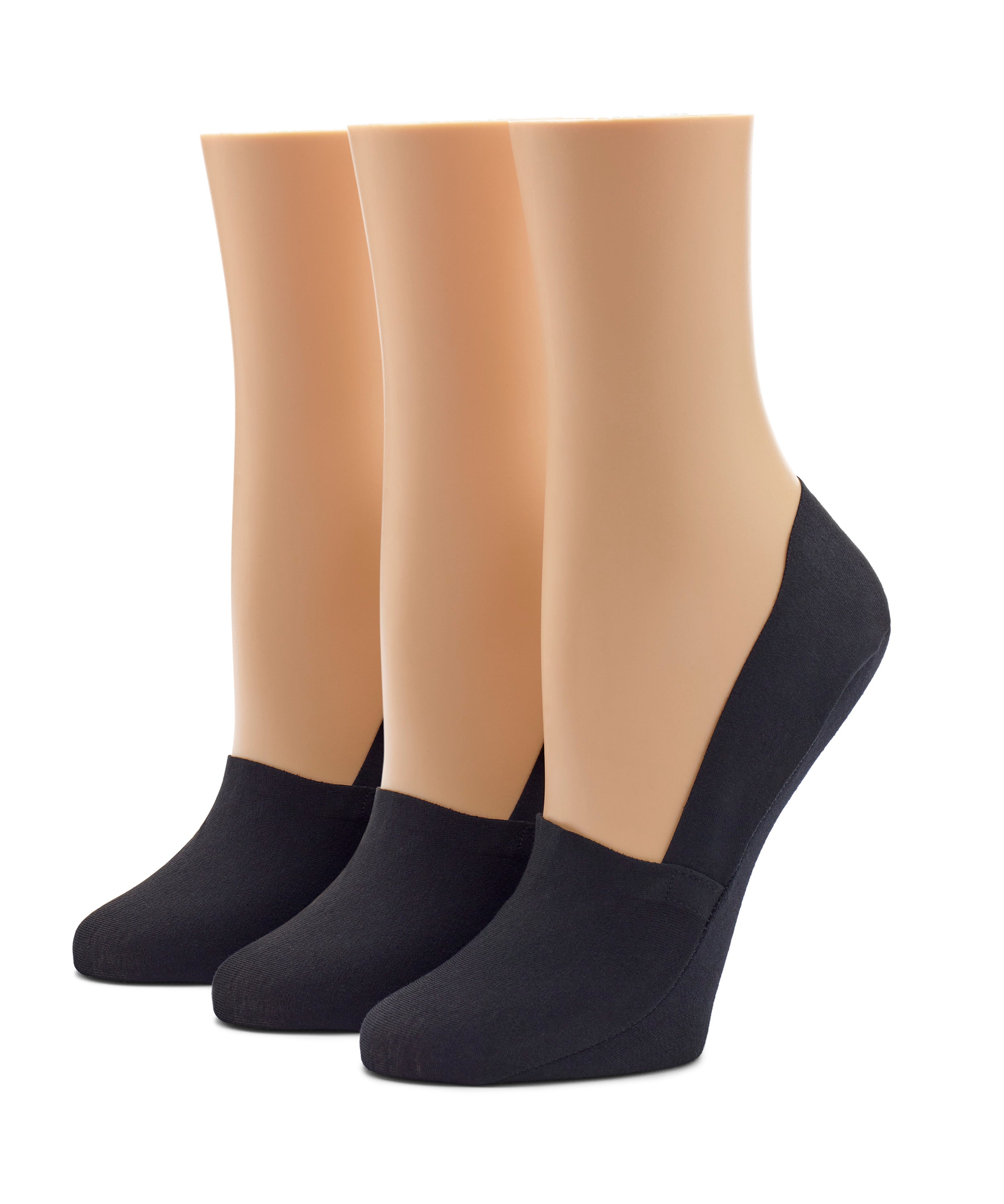 12 Pairs Men's No-Show Loafer Socks – Black, Cotton Blend, Size 10-13