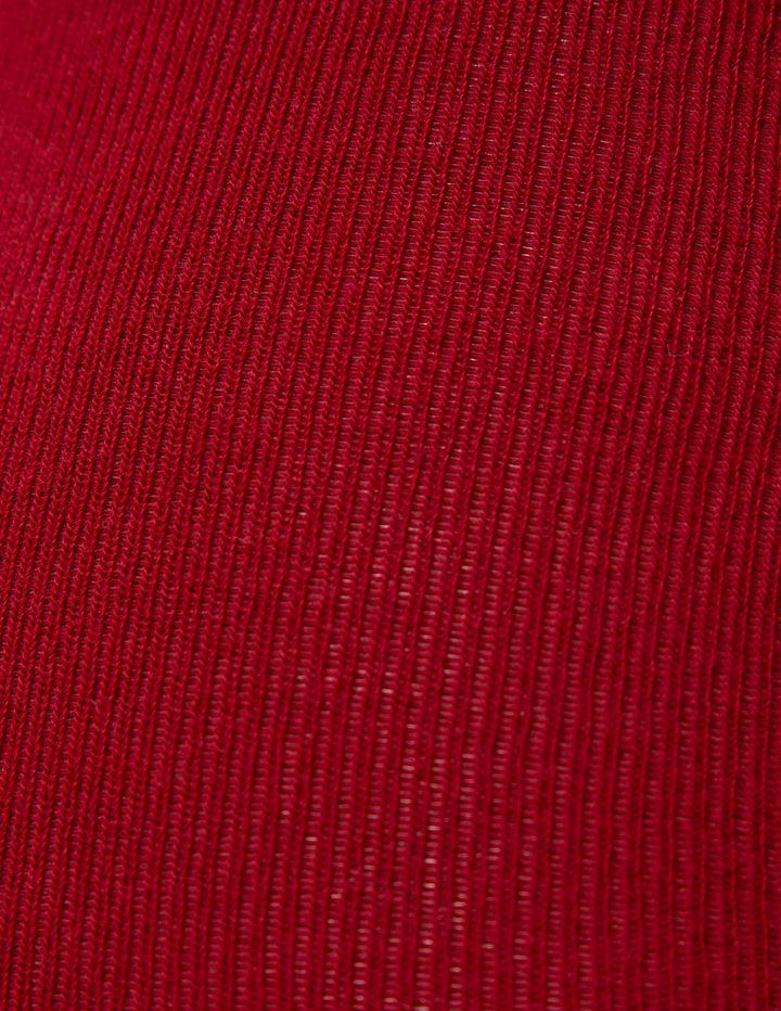 Close-up of red fabric texture