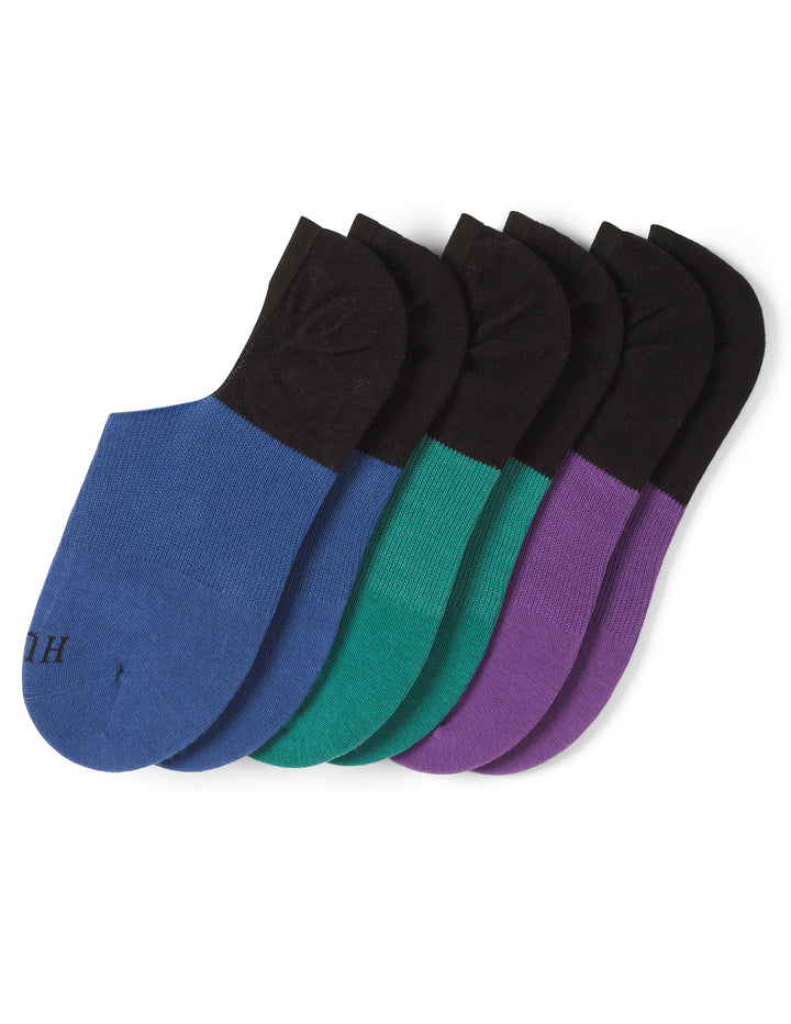 Cotton No Show Arch Hug Sock 3 Pair Pack