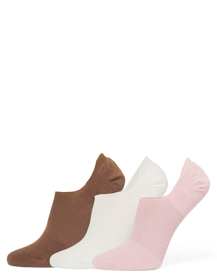Cotton No Show Arch Hug Sock 3 Pair Pack