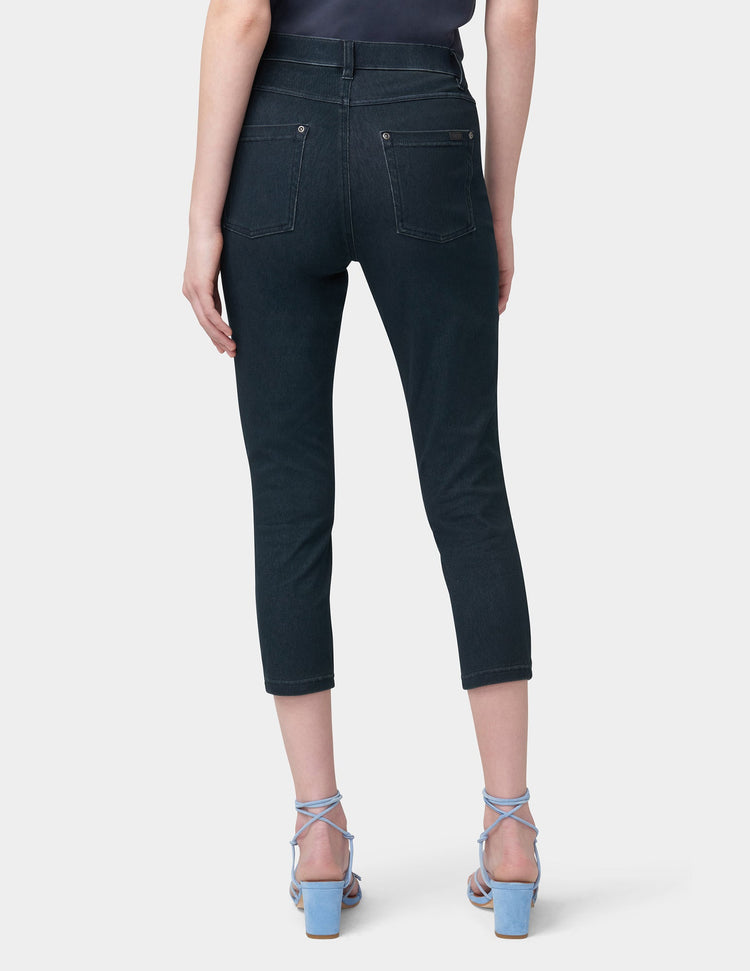 Hi-Rise Ultra Soft Denim Capri Legging | HUE