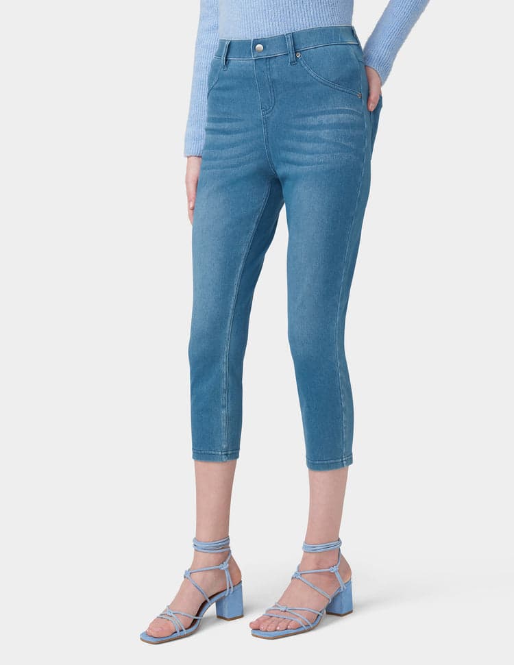 Hi-Rise Ultra Soft Denim Capri Legging