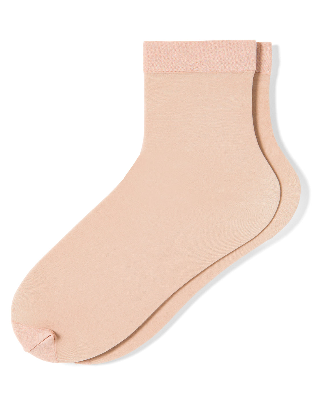 Beige sock on a white background