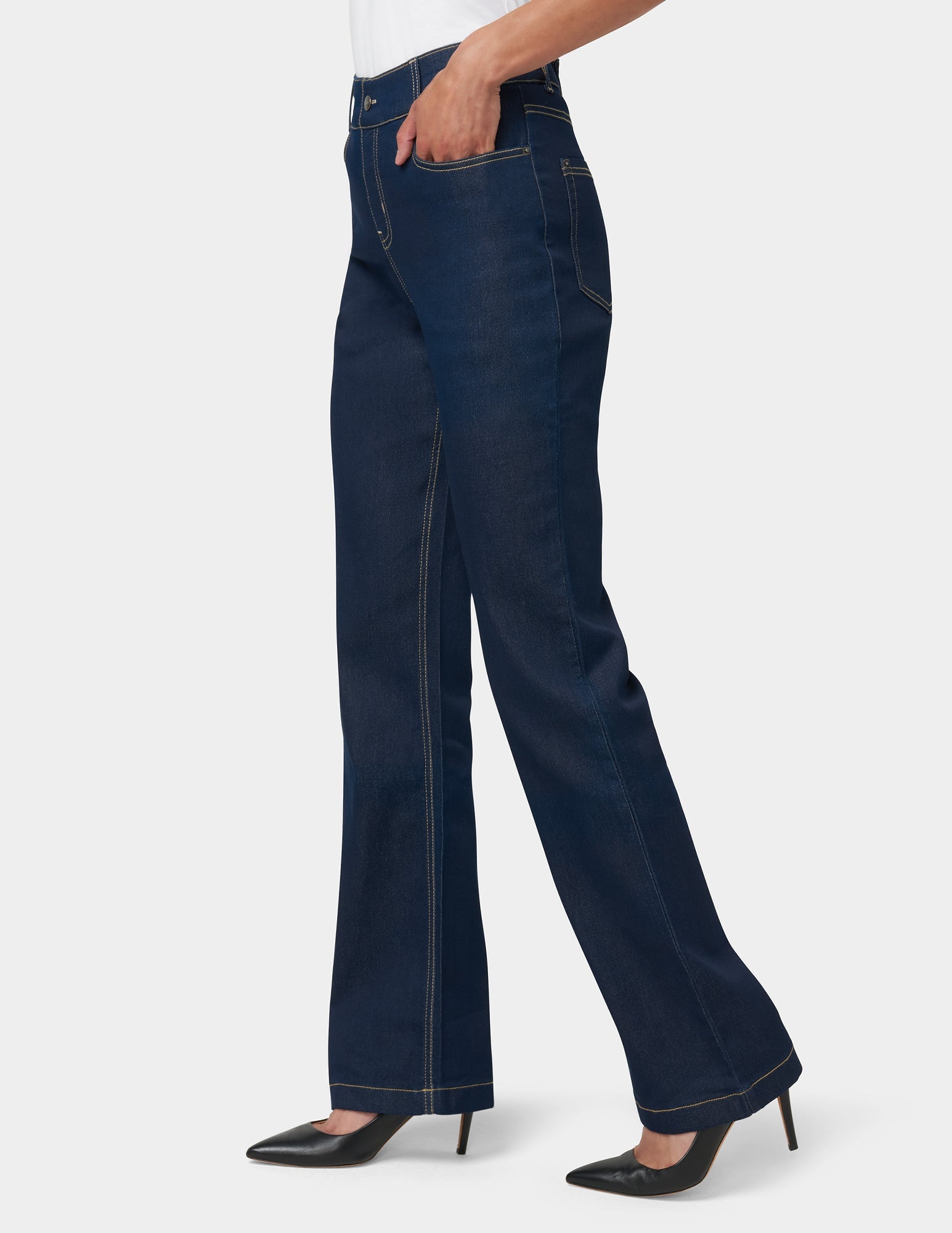 Hi-Rise Bootcut Denim – HUE