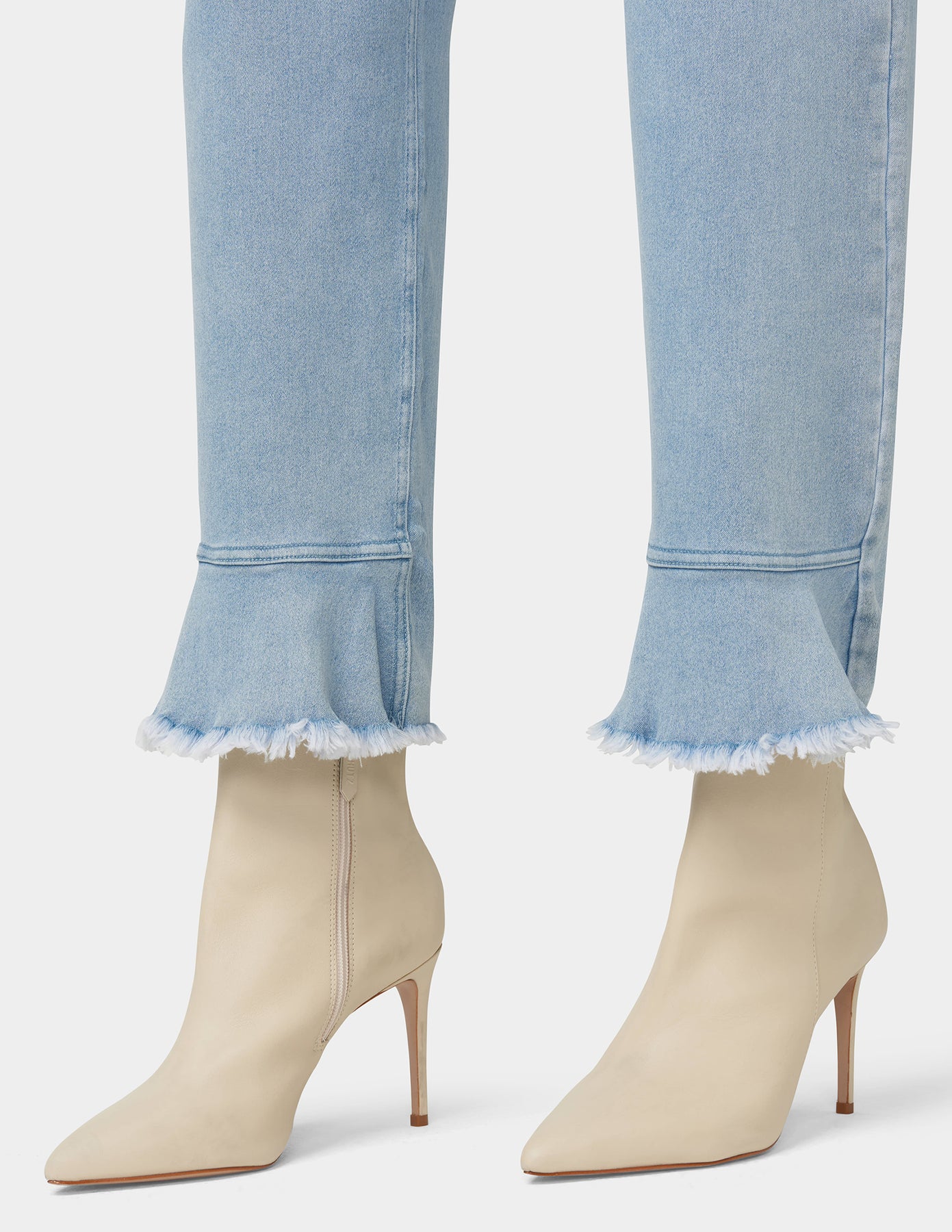 Ruffle Hem Denim Skimmer – HUE