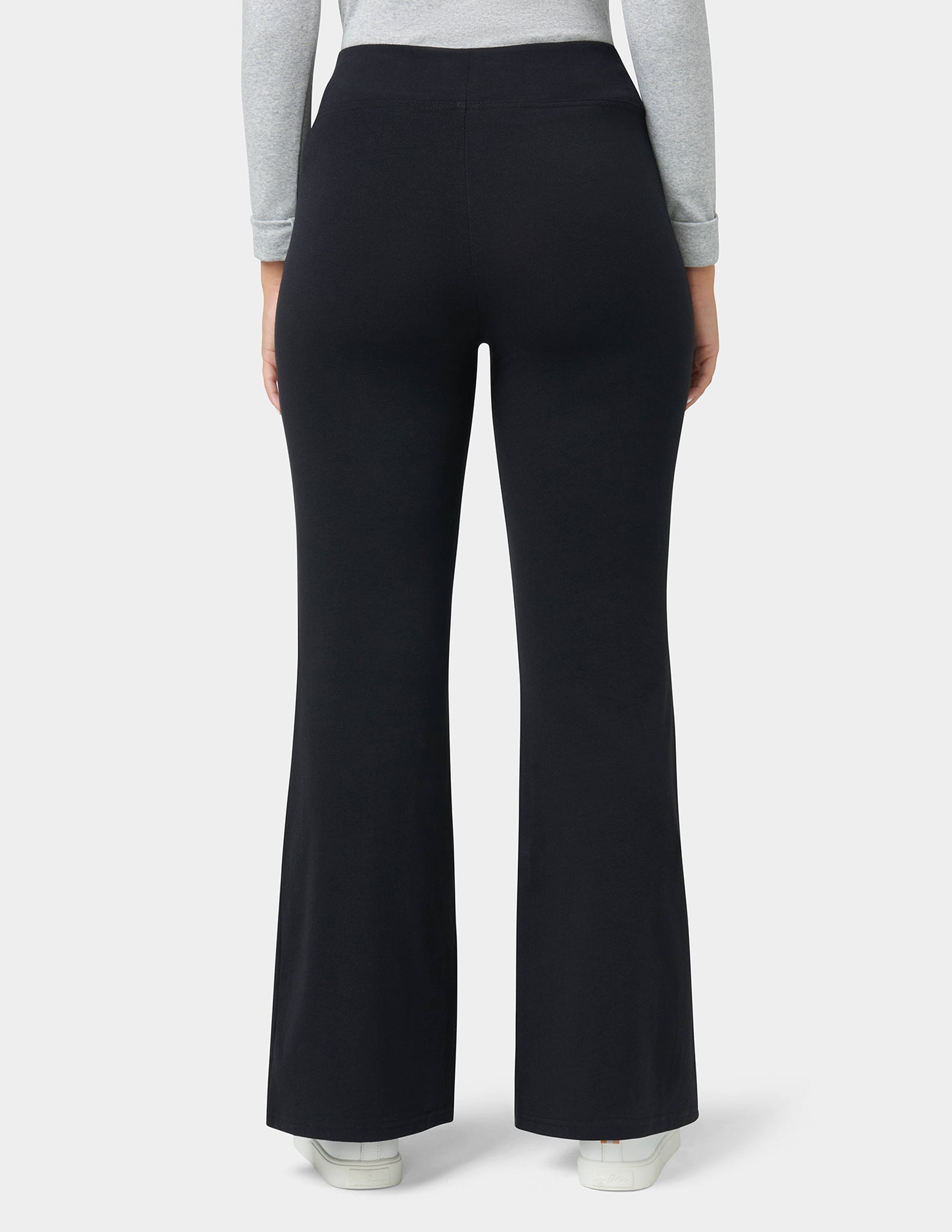 パンツ bajra Black Cotton Flare Pants Front Slit Cotton Yoga Pants – HUE