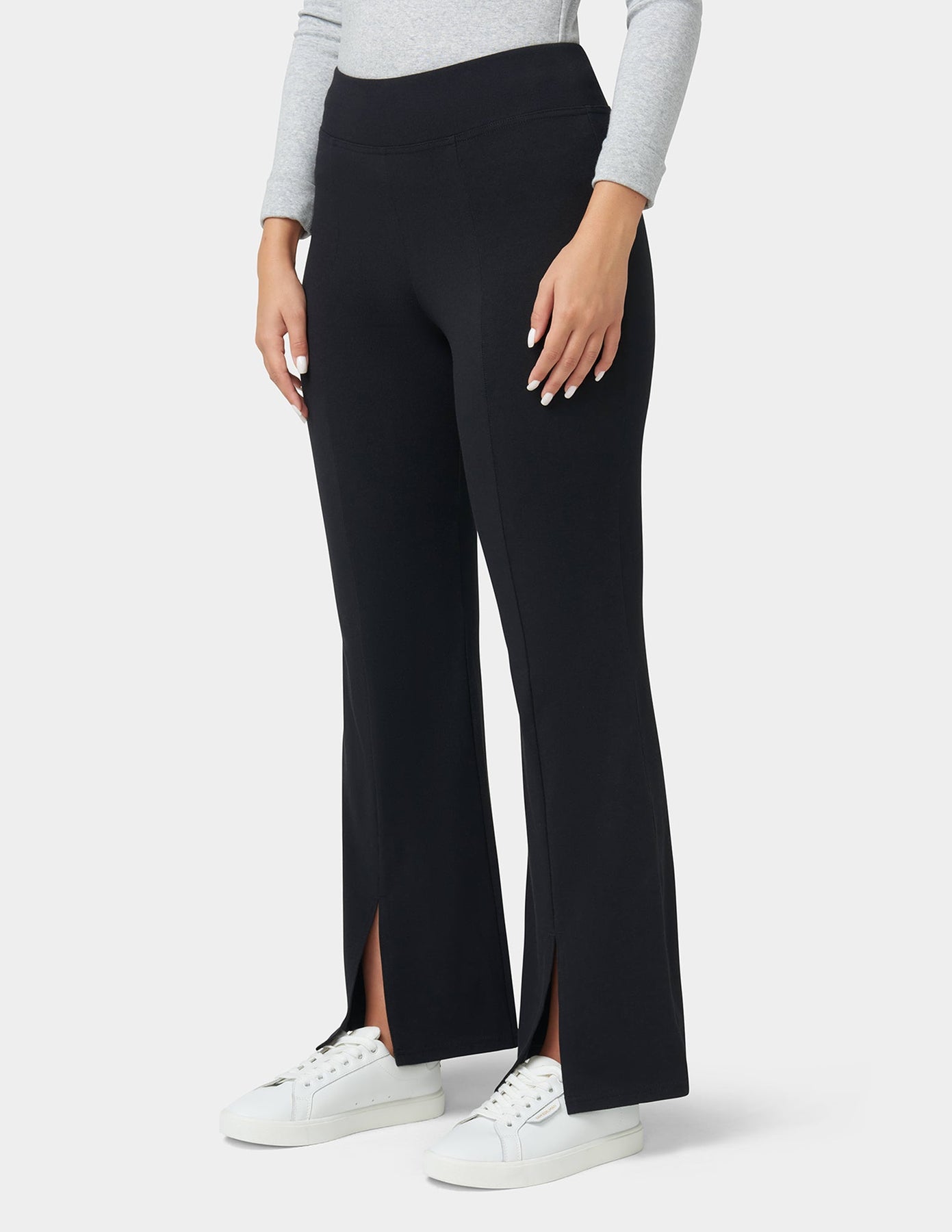 Front Slit Cotton Yoga Pants – HUE