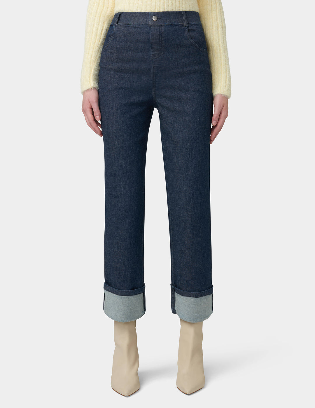 Cuffed Denim Skimmer